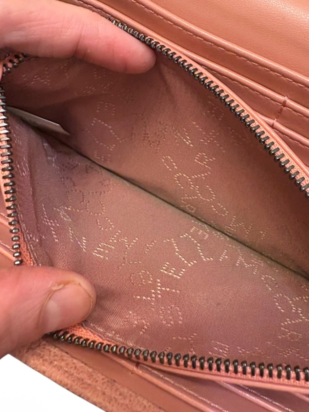 Stella McCartney pink fabella clutch wallet bag - Picture 9 of 10